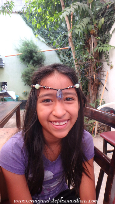 Aracely wears my necklace as a crown Aracely wears my necklace as a crown