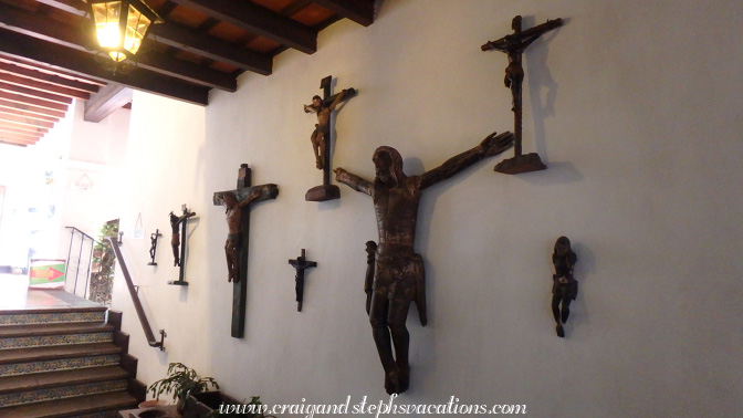 Antique crucifixes, Hotel Santo Tomas Antique crucifixes, Hotel Santo Tomas