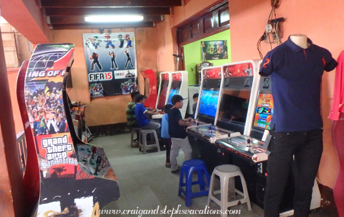 Arcade on the second floor of the vegetable market Arcade on the second floor of the vegetable market