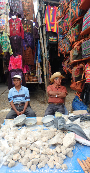 Men selling lime in the market Men selling lime in the market