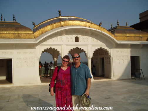 Golden Pavilions. Agra Fort