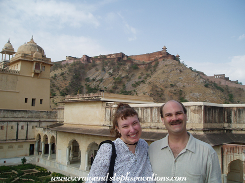 Amber Palace with a view of Jaigarh Fort