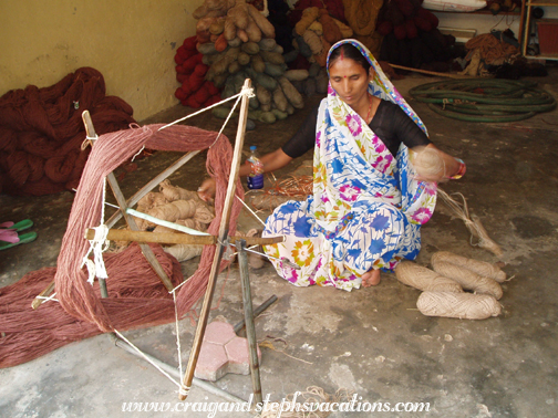 Spinning thread, Maharaja Carpets & Handicrafts