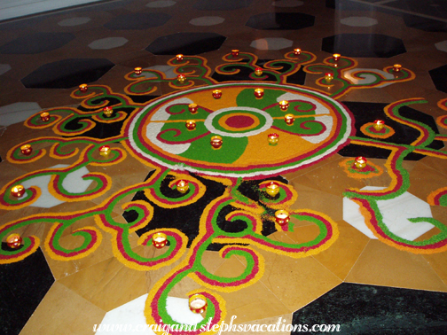 Diwali decorations, Lake Palace Hotel