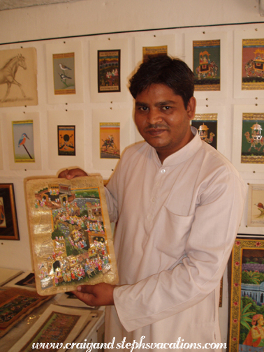 Artist explains the wedding motif in the miniature painting that we bought