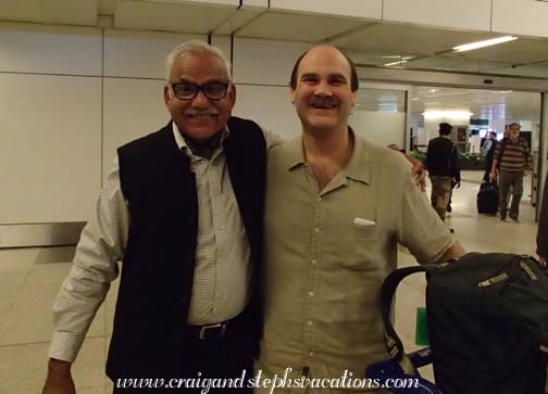 Reunited with Mukul at the Delhi airport