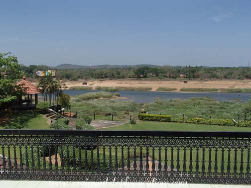 View of the Nila River from room #302 at the River Retreat Hotel