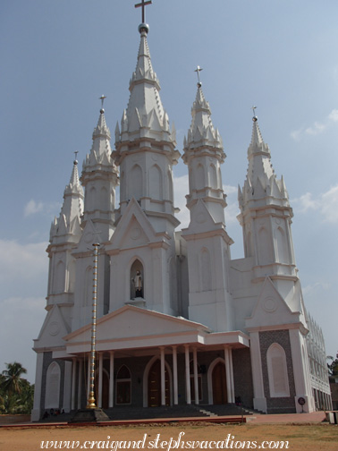 Church on the drive from Guruvayur