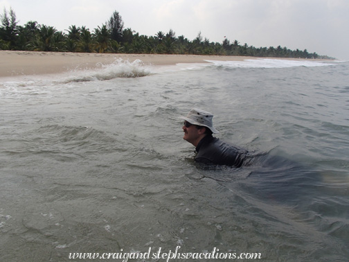 Craig cools down in the Arabian Sea