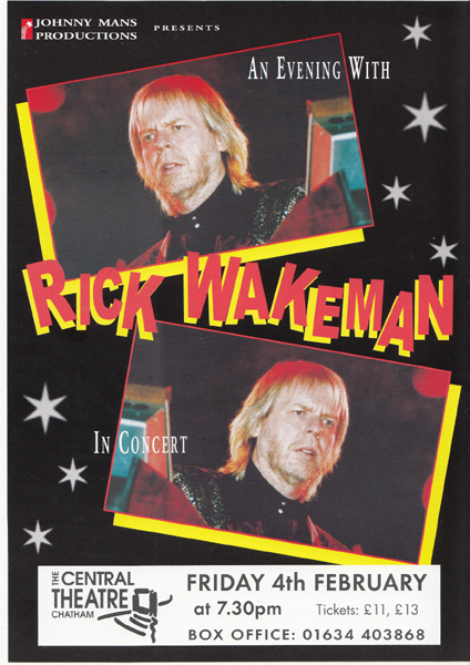 Rick Wakeman, Central Theatre, Chatham