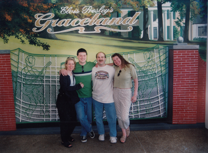 Jenn, Kevin, Craig , and Steph at Graceland