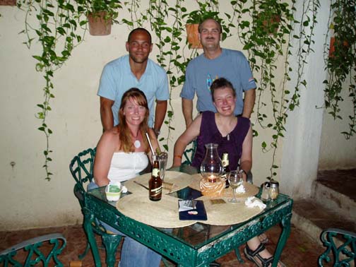 Dinner with Jacob and Tracy at 100% Natural, Playa del Carmen Dinner with Jacob and Tracy at 100% Natural, Playa del Carmen