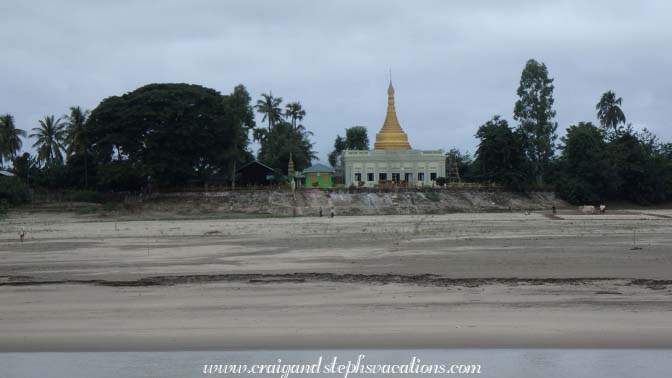 Pagoda on the riverbank of the Chindwin