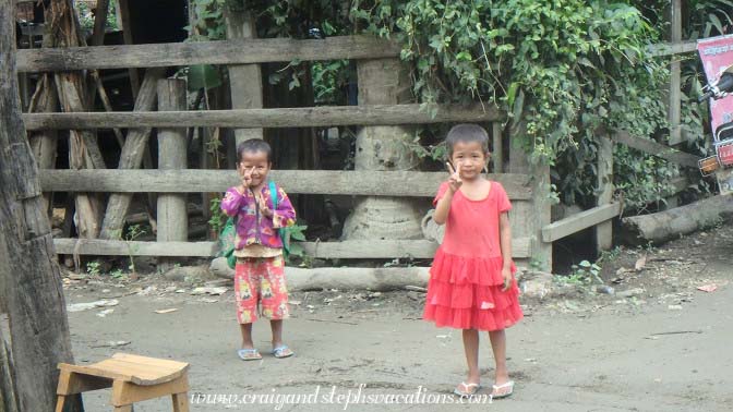 Little girls in Kann Village