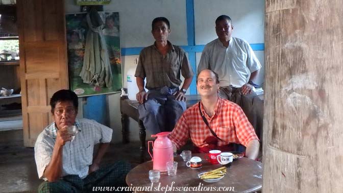 Craig and the heads of household of Kaung Tee Village