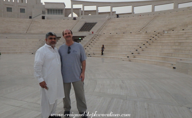 Craig's new Pakistani friend, Katara Amphitheatre
