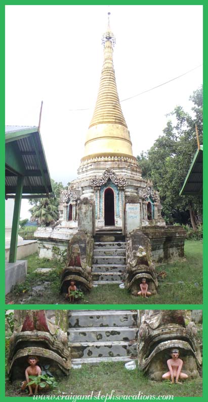 Stupa with Nat statues, Kann Village