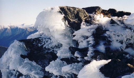 Ice on the ridge