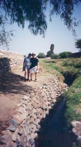 Craig and Steph next to an Aqueduct