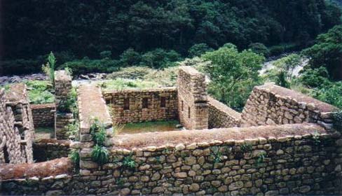 Ruins currently being excavated near the Urubamba River Ruins currently being excavated near the Urubamba River