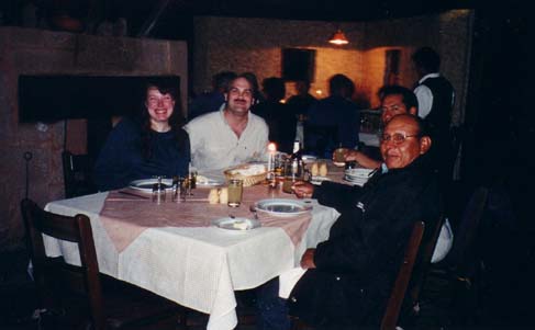 Dinner with Carlos and Se&ntiilde;or Andreas at Colca Canyon Lodge