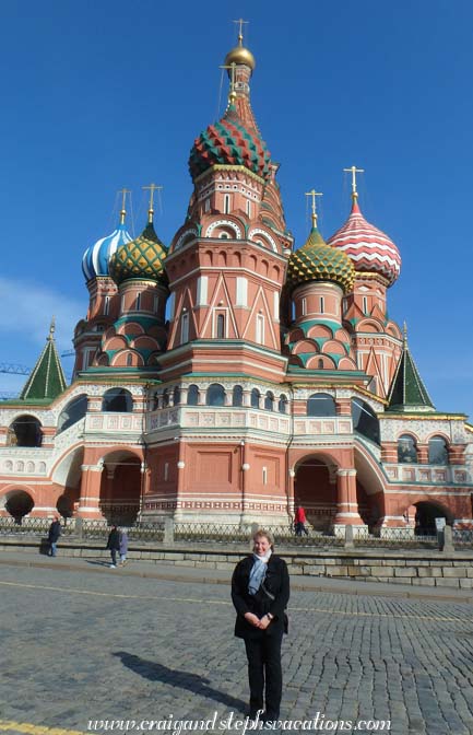 Steph at St. Basil's Cathedral