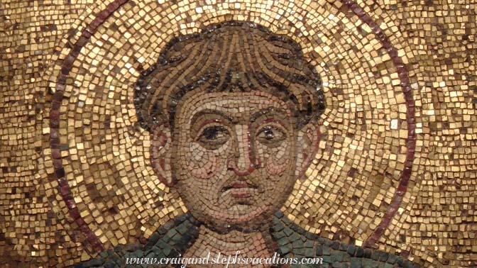 Demetrius of Salonica - 12th century mosaic