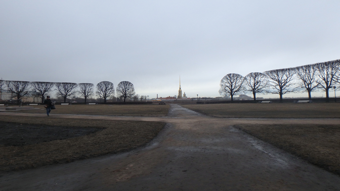 Peter and Paul Fortress in the distance
