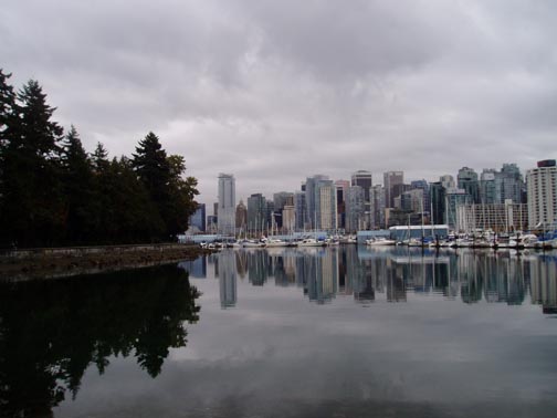 View of the city from Stanley Park