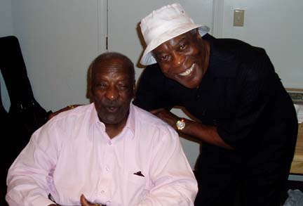 Frank with Buddy Guy, Hampton Casino Ballroom,  8/27/2004