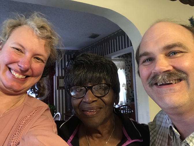 Visiting Frank's sister Eloise