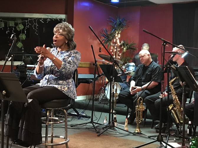 Karmilla performing at MOJO's Jazz Jambalaya