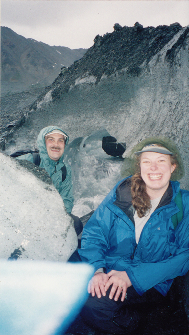 Craig and Steph at Gulkana Glacier