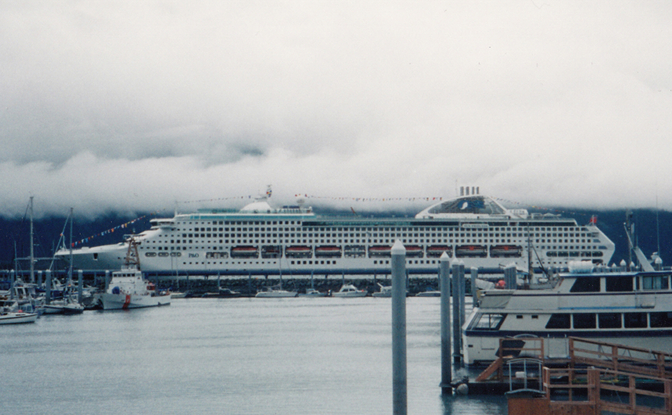 Arrival at the Sun Princess in Seward