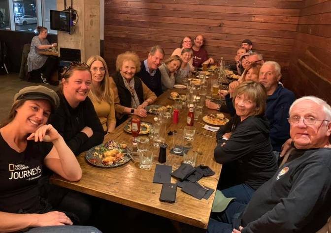 Farewell dinner at the Duke of Wellington