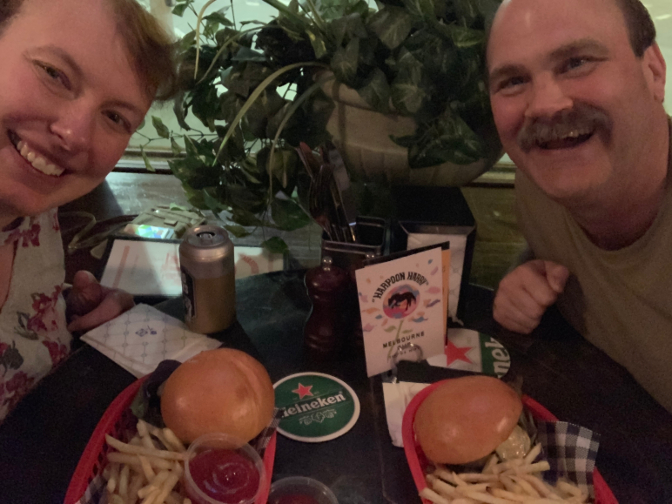 Burgers at Harpoon Harry's