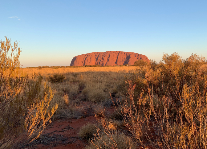 Uluru at sunset
