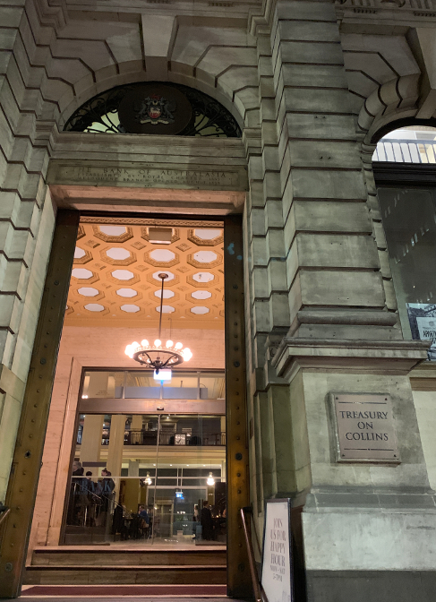 Dinner at the Bank on Collins