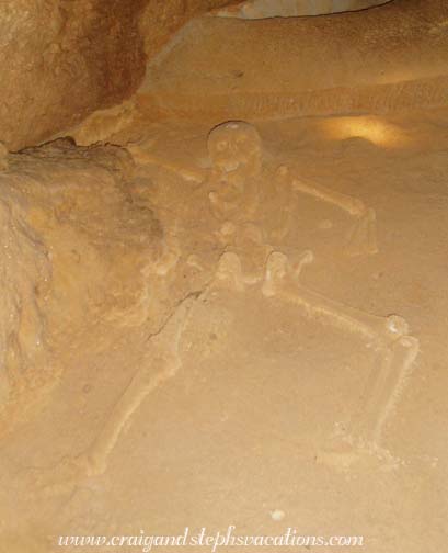 Crystal maiden skeleton, Actun Tunichil Muknal cave Crystal maiden skeleton, Actun Tunichil Muknal cave
