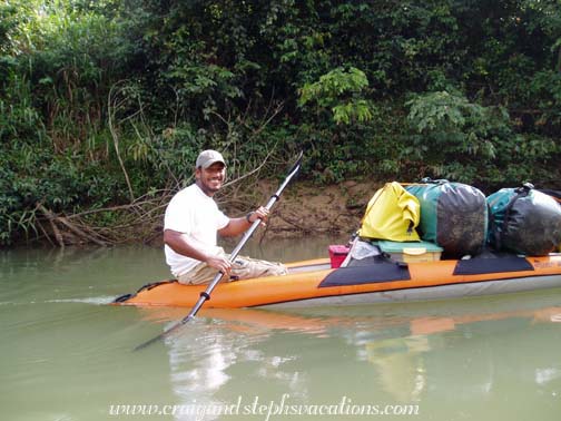 Arthur kayaking on the Bladen River Arthur kayaking on the Bladen River