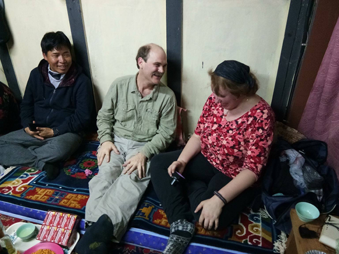 Tenzin Dorji, Craig, and Steph Tenzin Dorji, Craig, and Steph