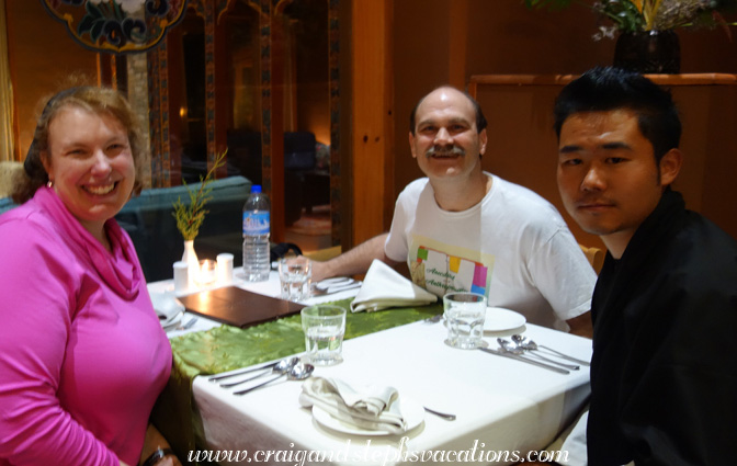Dinner with Sonam