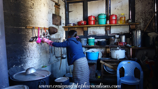 Communal kitchen where food for the festival is cooked Communal kitchen where food for the festival is cooked