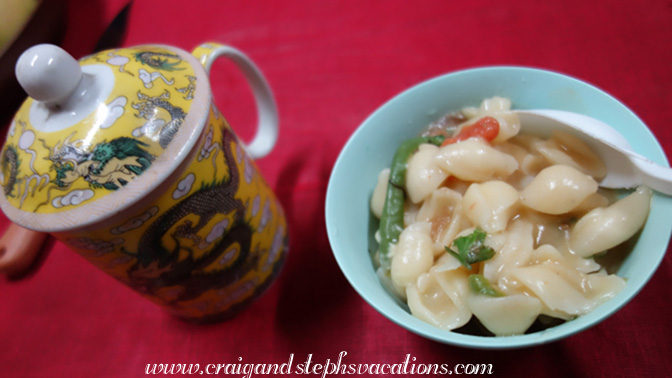 Butter tea and Tshering's delicious macaroni with cheese and chilies Butter tea and Tshering's delicious macaroni with cheese and chilies
