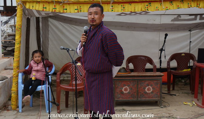Master of ceremonies Jamtsho
