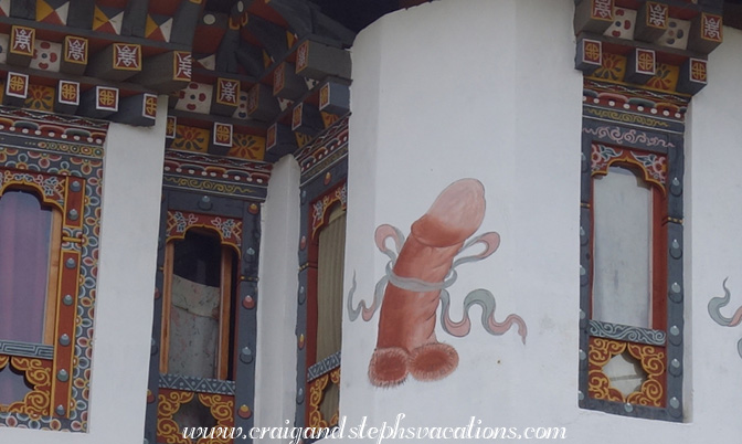 Phallic imagery protecting a farmhouse from evil spirits Phallic imagery protecting a farmhouse from evil spirits