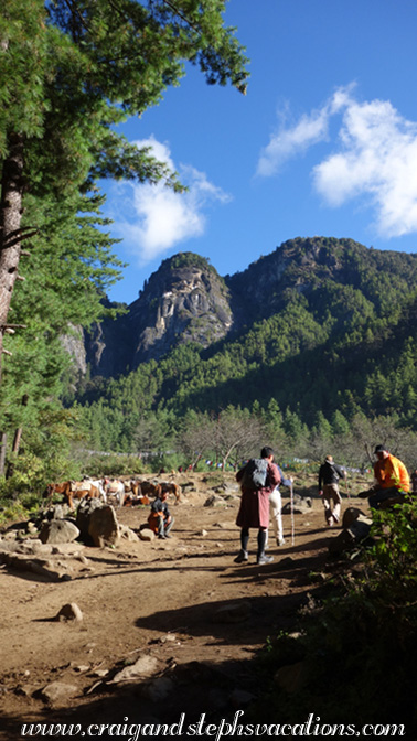 The start of the Tiger's Nest hike
