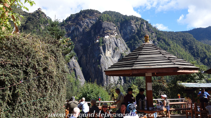 View of the Tiger's Nest from the cafeteria