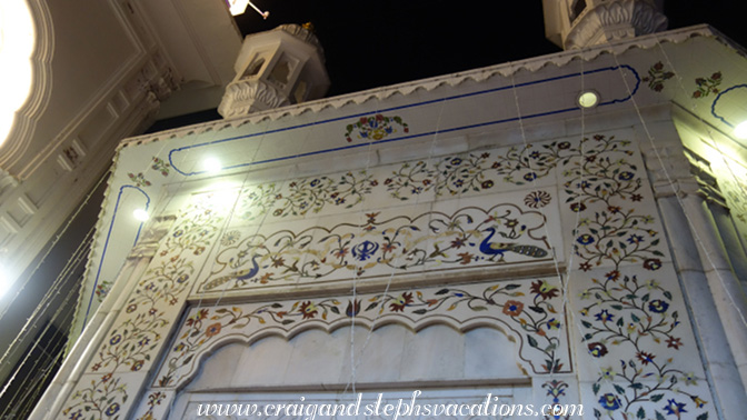 Marble piedra dura at the Golden Temple