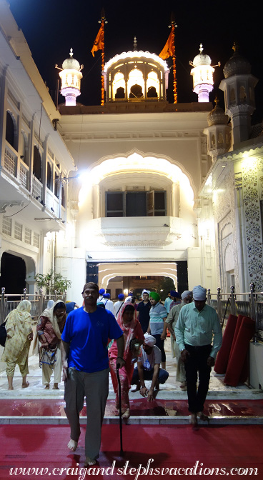 Exiting the Golden Temple